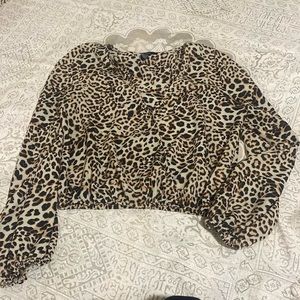 Cheetah Print Blouse